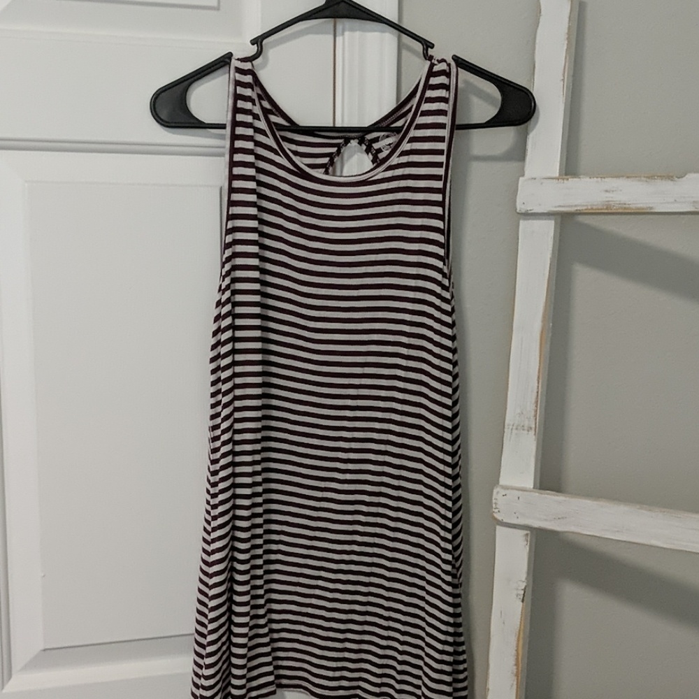 Burgundy Long Tunic Tank